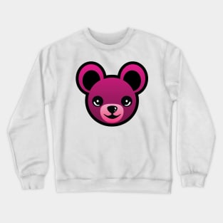 Magenta Teddy Bear Crewneck Sweatshirt